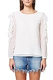 Regular Fit ESPRIT Collection Damen 038EO1F015 Bluse, Weiß (Off White 110), 38