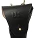 Leather US WW2 Style M1916 .45 Holster Utility Holster for Colt M1911 and Similar Semi Autos-Black Color