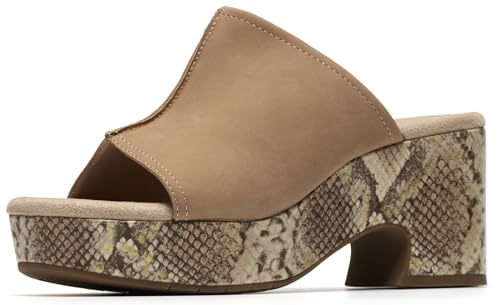 Image of Clarks Women's Nerisa Vine Cork Heeled Sandal