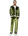 COOFANDY Men Velour Tracksuits Outfits 2 Piece Fashion Casual Men Fall Warm Up Suits 2 Pieces Set