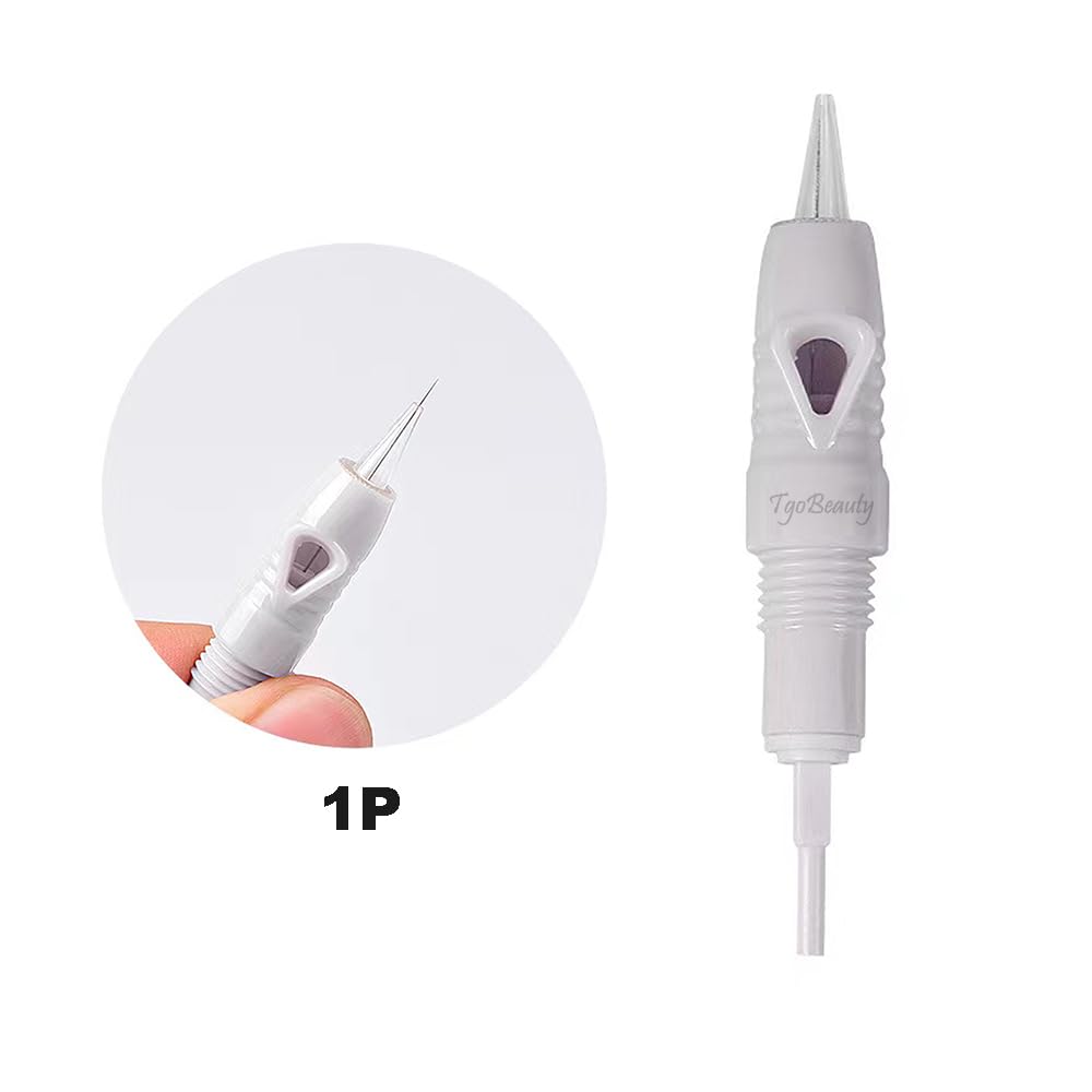 Charmant Liberty Tattoo Cartridge Needles 8mm Disposable Semi Permanent Makeup Microblading Needles for Eyebrow, Eyeliner Lips 20pcs/Set (20pcs 1P)