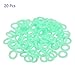 M METERXITY 20 Pack Tent Stakes Rings - Tents Nail Ring Tent Accessories Fluorescent Glow in The Dark, Apply to Outdoor/Camping/Hiking (0.59