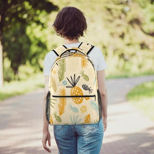Sac à dos d'école jaune vert bleu pour filles et garçons - 6