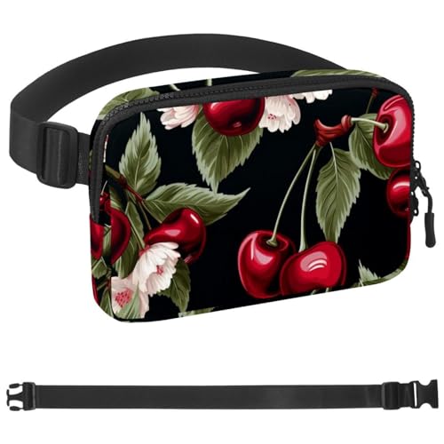 Riñonera cruzada con diseño de gato y correa ajustable para hombres y mujeres multicolor