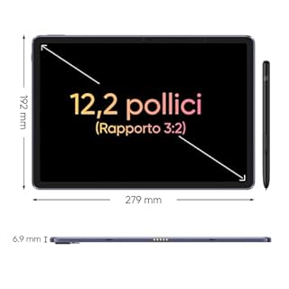 XPPen Tavoletta grafica con schermo autonoma da 12 pollici, Magic Drawing Pad, risoluzione 2K, 16384 livelli di pressione, gamma di colori 77% NTSC, 109% sRGB, 256GB ROM, Fotocamera, Display Doppio