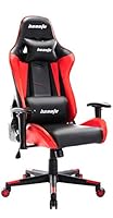 Hosote Ergonomic Gaming Chair for Adults, High Back Racing Computer Gaming Chair, E-Sports Gamer Chair, Big and Tall Video Gaming Chair, PU Leather Desk Chair Task Chair Office Chair(Red,Black)