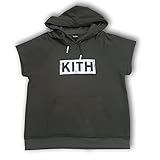 kithnos grecia mia  kith Felpa Mezza Manica Capuccio Uomo Colore Verde Militare con Logo Bianco. Collezione SS2018 (m)
