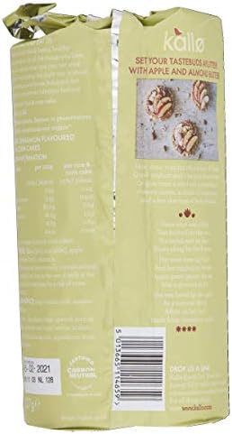 Kallo Apple & Cinnamon Wholegrain Rice & Corn Cakes, 127 g