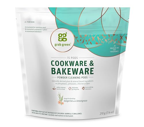 Grab Green Cookware and Bakeware Cleaner Pods,15 Pods,