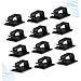 TEHAUX 50Pcs Wire Management Tool Strong Adhesive Cable Clips for Desk Office Home Car Durable Wire Fixator Black Cable Holder Easy to Install Smooth Surfaces