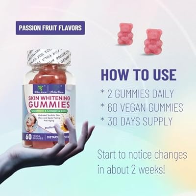 Skin Whitening Gummies, with I-Glutathione, Collagen Martinique