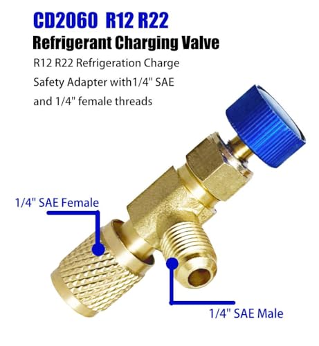 Válvula de Carga Refrigerante CD2060 CD2080 para HVAC miniatura 5
