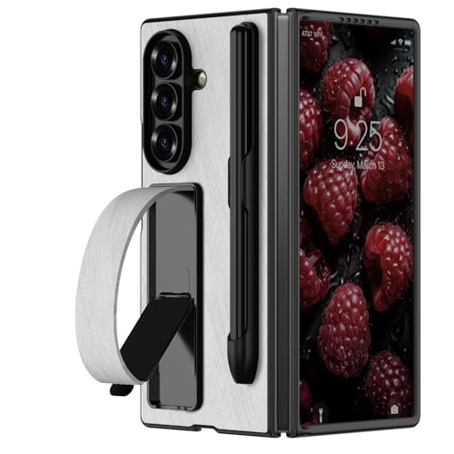 Protection Galaxy Z Fold 7 blanc avec S Pen pour le bureau et les voyages