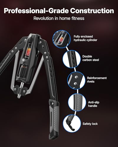 Merach Twister Arm Exerciser, 22-440lb Hydraulic Power, Adjustable Home Chest Expander, Shoulder Muscle Training Fitness Equipment, Arm Enhanced Exercise Strengthener