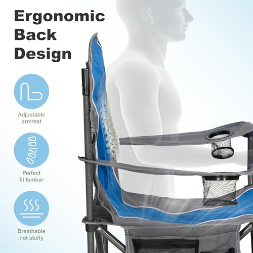 LET'S CAMP Silla de Camping Plegable Exterior Sobredimensionada Charles miniatura 5