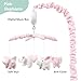 The Peanutshell Crib Mobile for Girls - Soft Pink Musical Baby Crib Mobile with 12 Lullabies, Cute Elephant Baby Pink Elephant Nursery Decor
