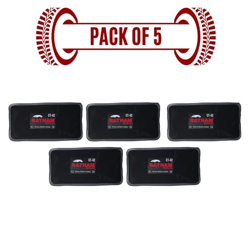 Image of Radial Tyre Repair Patch No. 42 Pack of 5 | Heavy Duty Tubeless & Radial Tyre Puncture Repair Patches | Strong Bond Repair Patch for Car, Truck, Bus & Commercial Vehicle Tyres