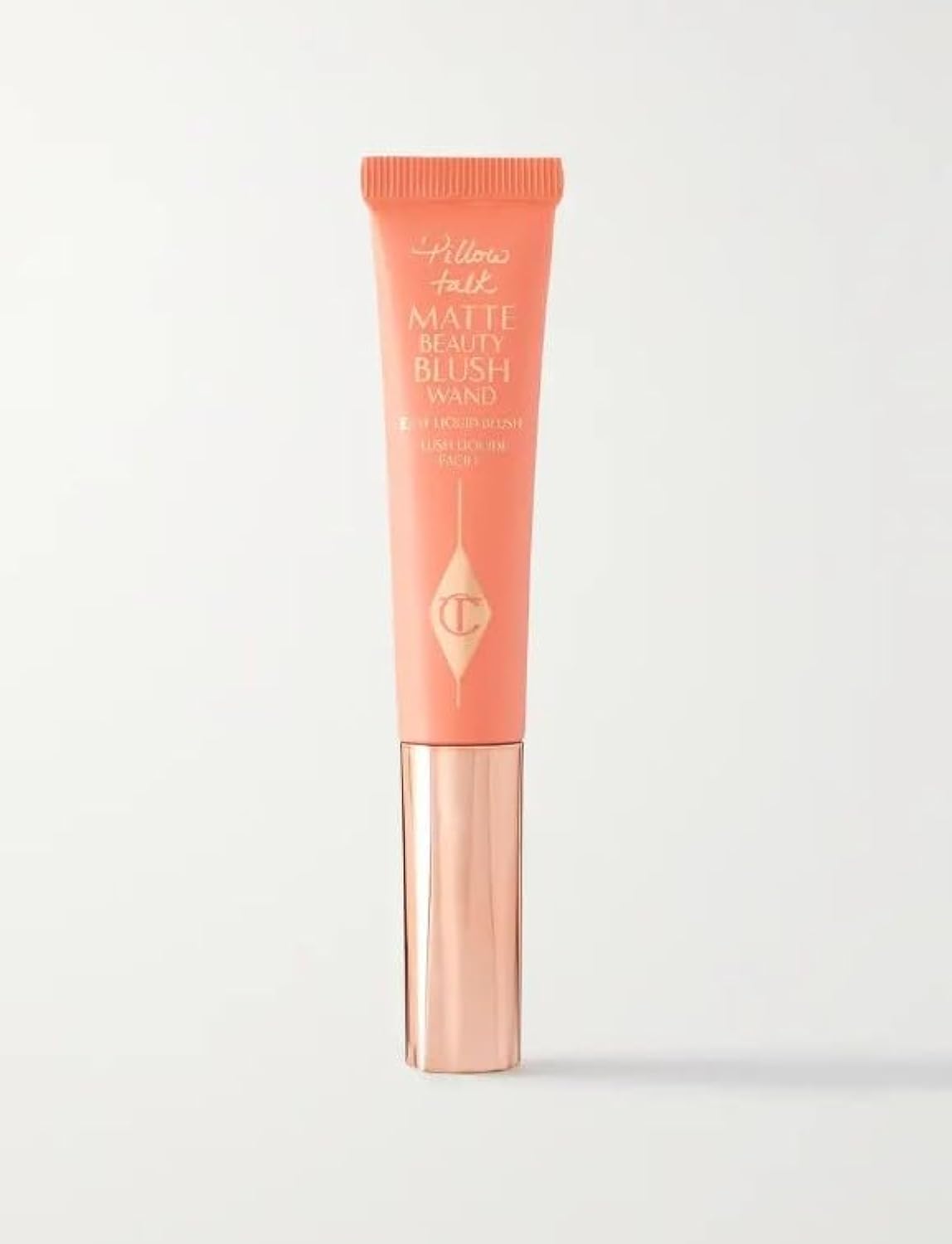 Charlotte Tilbury Original | MATTE BEAUTY BLUSH WAND | PILLOW TALK PEACH POP | 12 ml | (Paquete de 1 unidad) by BELLA