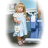 28 inch Reborn Toddlers Girls Blonde Long Hair Vinyl Full Body Reborn Baby Dolls Handmade Realistic...