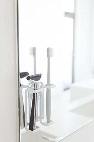 Yamazaki Home 2530 Toothbrush Holder-Suction Cup Organizer For Bath, One Size, White #TOP2