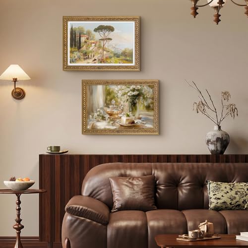 Image of Golden State Art, 12X18 Ornate Finish Photo Frame With White Mat for 11X17 Picture & Real Glass, Color: Bronze