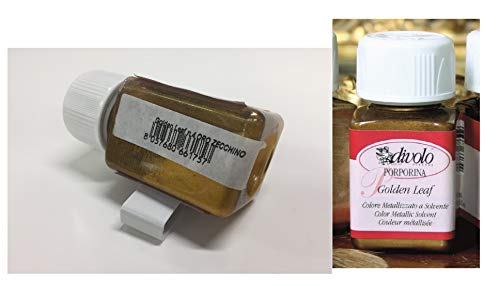 Vernice,Metallizzata Golden Leaf 50 Ml N.4 Oro Zecchino