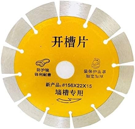TOPCHANCES 5Pcs Saw Blade for Multifunction Wall Groove Cutting Machine Wall Chaser Machine for Brick & Granite Marble (156mm Outer Diameter;22mm Inside Diameter Blade)