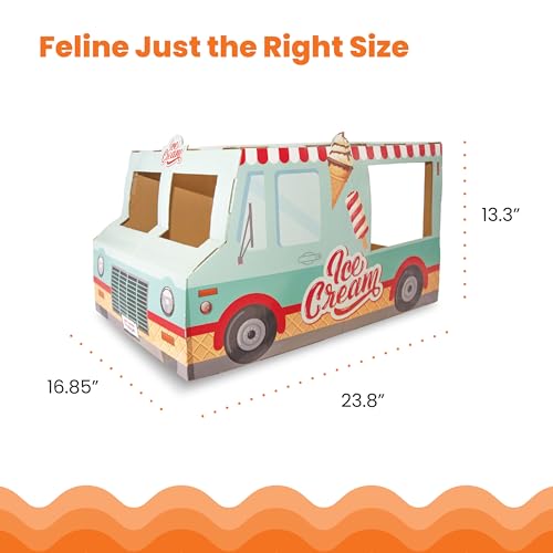 Catstages Kitty Cat Play Condo Ice Cream Truck - Thumbnail 5