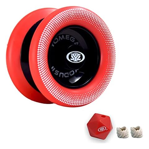 Yomega Xodus II YoYo– Includes Roller Bearing Technology, Rubber Rims and Wing Shape Design – Professional Responsive YoYos Intermediate Level Play (Black Red) Cover
