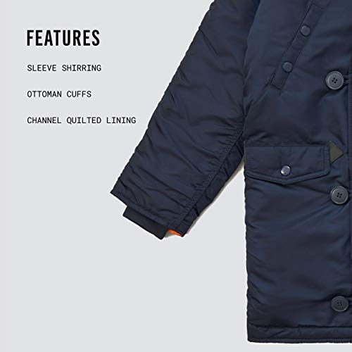 Alpha Industries Boys' N-3B Parka (Ys, Replica Blue) #TOP2