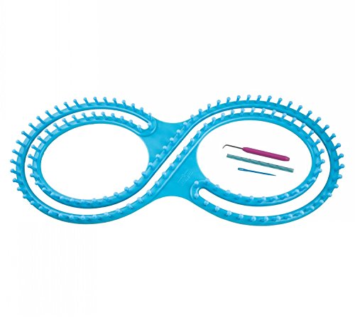 Frola 55" Wide Afghan Loom Knitting Board Weave Loom Kit With Instructions And 3 Projects(Blue) #TOP5