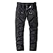 Huntrly Herren Combat Camo Cargo Hose Camouflage Army Military Tactical Arbeitshose Outdoor Wandern Fitness Camping 30