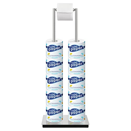 Kes Toilet Paper Holder Stand Toilet Paper Storage 11 Rolls For Bathroom Stainless Steel Brushed Steel, Bph287-2 #TOP1