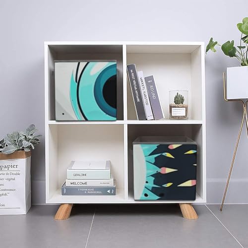 Bacs de rangement pliables de 27,6 cm avec double poignées pour vêtements