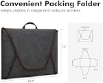 S-ZONE Garment Folder Compression Packing Cubes for Travel Garment Bag with Wrinkle-Free Luggage Suitcase Organizer Bags