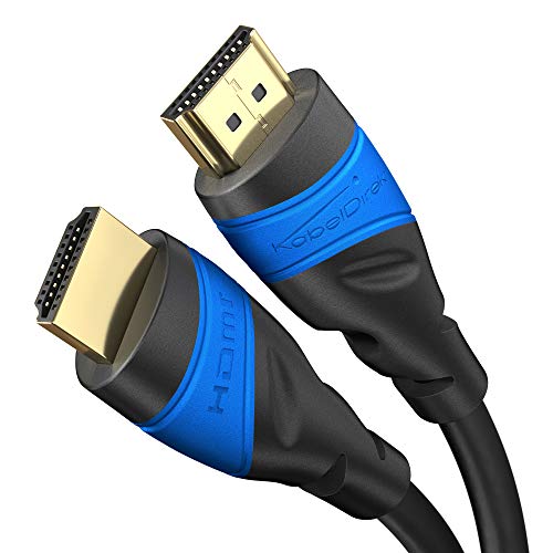 KabelDirekt - 4K HDMI Kabel - 3m - kompatibel mit (HDMI 2.0a/b 2.0, 1.4a, 4K Ultra HD, 3D, Full HD, 1080p, HDR, ARC, Highspeed mit Ethernet, PS4, Xbox, HDTV) - TOP Series