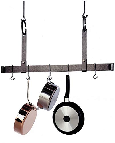 Enclume PR11-48-HS Premier 48-Inch Adjustable Ceiling Bar, Hammered Steel