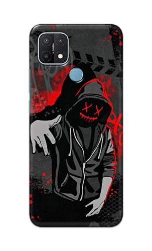 Image of Printed Hard Back Cover for Oppo A15 Back Cover (Hoodie Rapper) -190724(EA)