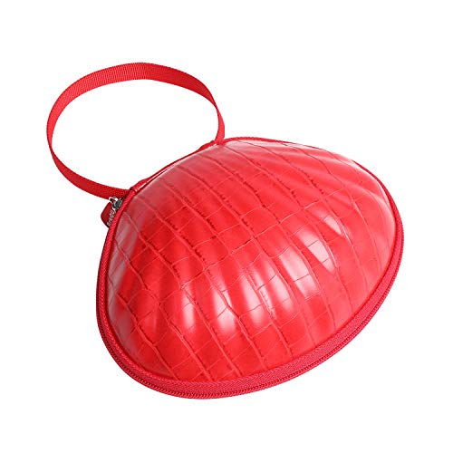 Braiou — Estojo rígido para viagem para sutiãs de silicone [Taça A-C] Premium Nubra Organizer Lingerie Portátil Bolsa de armazenamento de roupa íntima, Crocodile, Red