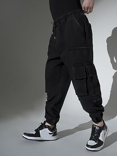 Image of Hubberholme Men's Loose Fit Cargo Jogger Jeans