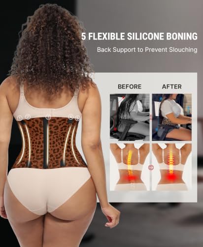 Image of FeelinGirl Waist Trainer Belt Cincher Trimmer Tummy Control Body Shaper