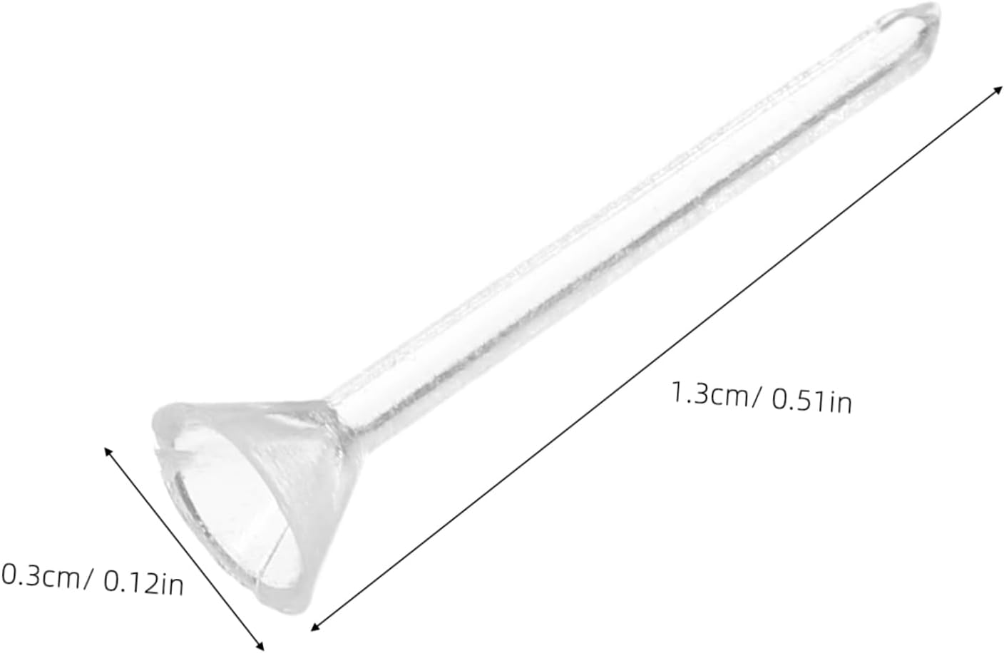 Gadpiparty 500pcs Plastic Earrings Clear Posts: 3mm Piercing Retainers Tiny Findings for Rhinestone Ear Studs - DIY Jewelry Supplies for Sports