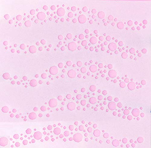 Boutique d'isacrea Pochoir Plastique 13 * 13cm : Ronds (09)