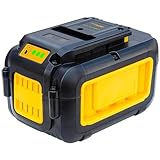 DTK DCB406 Battery Replacement for Dewalt 40V Battery 5.0AH Compatible with DCB404 DCB406 DCB407 DCB114 40V MAX Tools Lithium Ion Battery