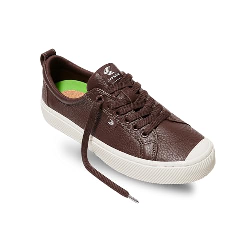 Image of Cariuma OCA Low Premium Leather Sneakers, Comfortable Shoes for Women, Lightweight & Sustainable, Versatile Casual Footwear with 100% Vegan Insoles, Rubber