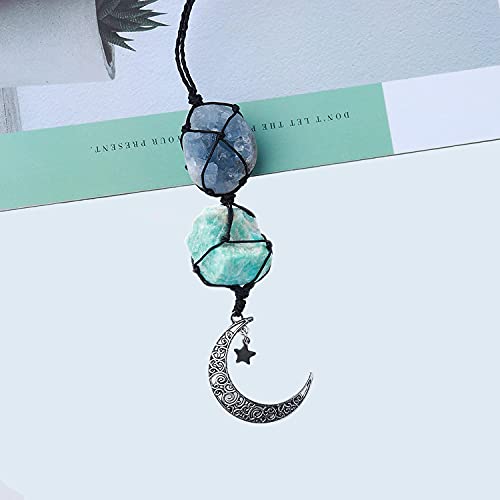 Handmade Hanging Ornaments Car Rear View Mirrors Decorative Hanging Ornaments Room Decoration Chivolona Pure Natural Energy Crystal For Health #TOP3