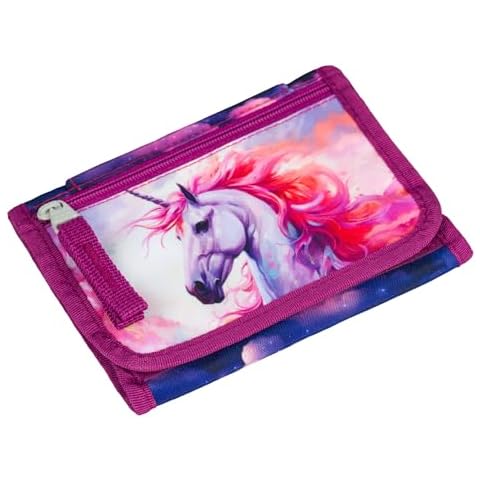 Baagl Children's Neck Pouch Wallet - Royal Unicorn Cover