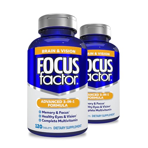 Focus Factor Adults Brain and Vision Supplement 120 Count