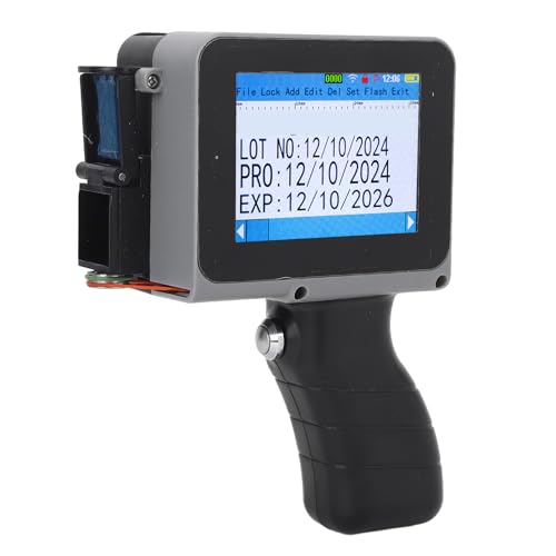 Imprimante à jet d'encre portable Walfront avec écran tactile HD LED 4,3 pouces