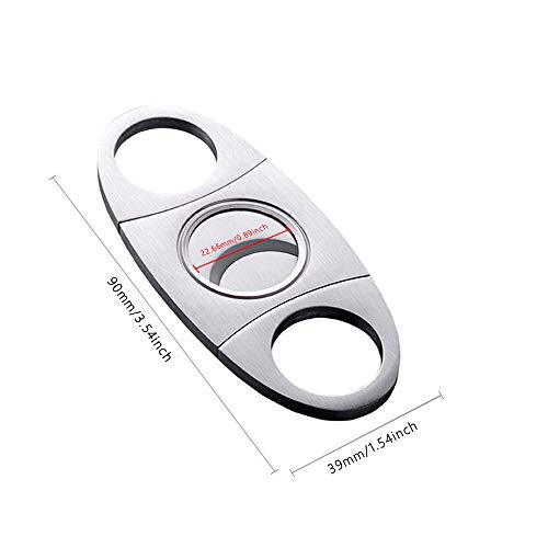 Cigar Set Stainless Steel Cigar Cutter Cigar Punch with Key Chain